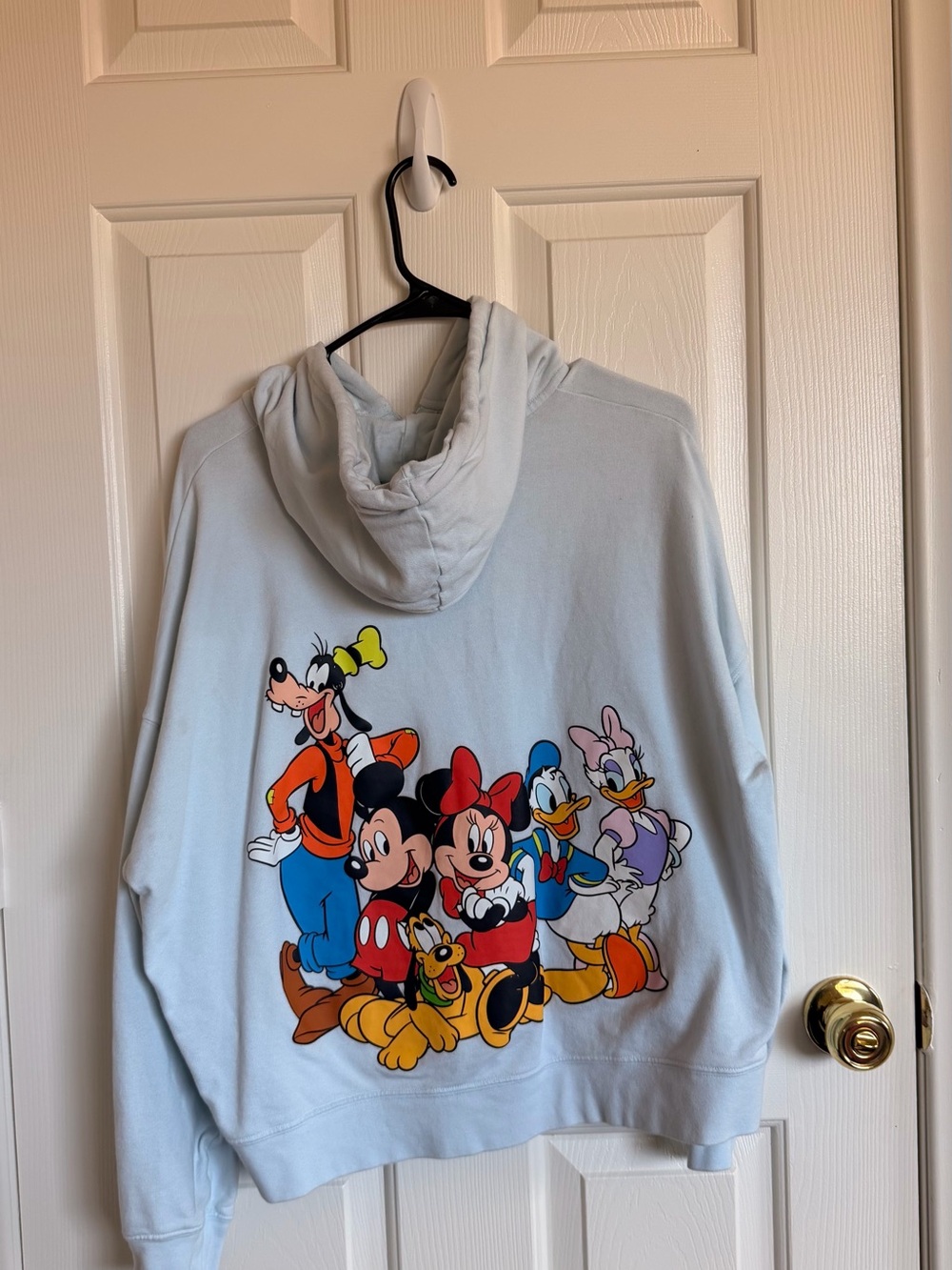 Disney Mickey & Castle Light Blue Zip-Up Hoodie - Picture 3 of 3